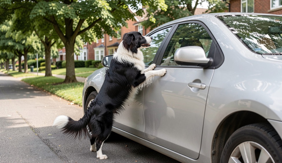 Griffes de chien sur la voiture : rayures, que faire ?
